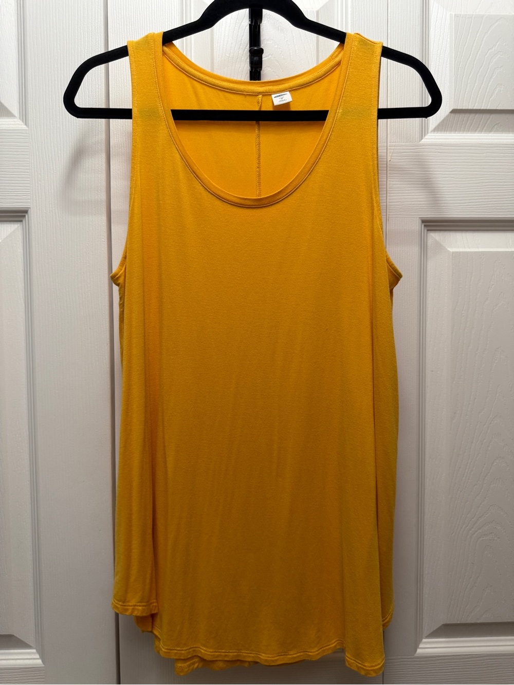 Old Navy Luxe Mustard Yellow Scoop Neck Tank Top